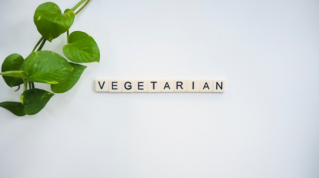 Nápis vegetarián